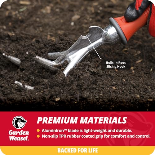 Garden Weasel 3Piece Hand Tool Set Trowel Transplanter Cultivator Gardening