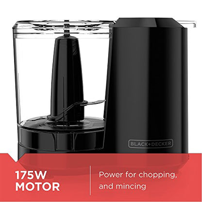 BLACK+DECKER 3-Cup One-Touch Food Chopper - size: 3 cup capacity