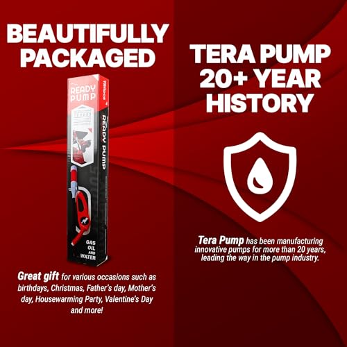 TERA PUMP 2pk Battery Powered Transfer Pump for Fuel and Water
