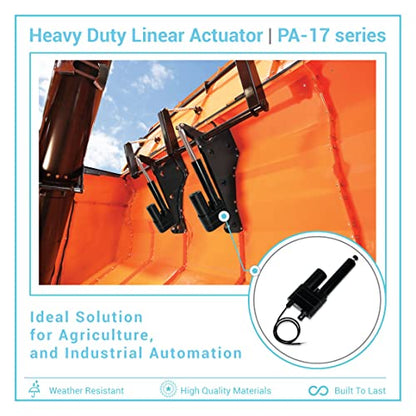 Progressive Automations 12V High Force Linear Actuator - 6" Stroke 850 lbs - size: 6", style: 850 lbs.