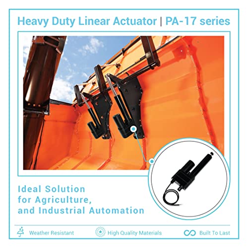 Progressive Automations 12V High Force Linear Actuator - 4" Stroke 850 lbs - size: 4", style: 850 lbs.