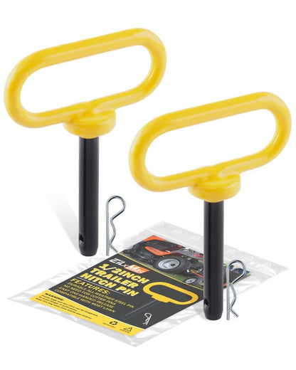 2Pack 1/2 x 3 Trailer Hitch Pin, Trailer Tow Hitch Pin and Clip - color: YELLOW, size: 2-Pack