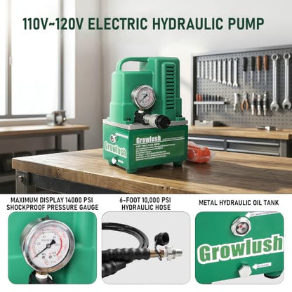 Electric Hydraulic Pump Power Pack Unit 2 Stage Single Acting 110v/120v 10k psi (10000Psi One Way Mini)