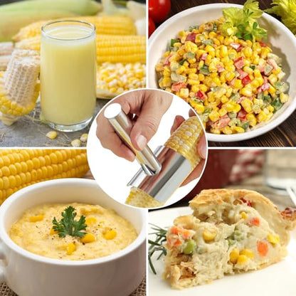 Corn Peeler Stainless steel Corn Cob Stripper Remover Corn Tool Corn Thresher from the Cob, Removes Corn Kernels From Corn Cobs In Seconds, Kitchen Gadget