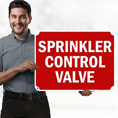 Sprinkler Control Valve Sign, 18x24 Inches, 55 mil thick HDPE (high density - size: 18x24 - Polyethylene