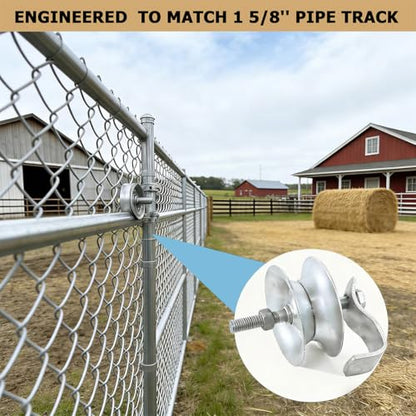 Sliding Gate Rollers 5" Heavy Duty Galvanized Steel Track Roller