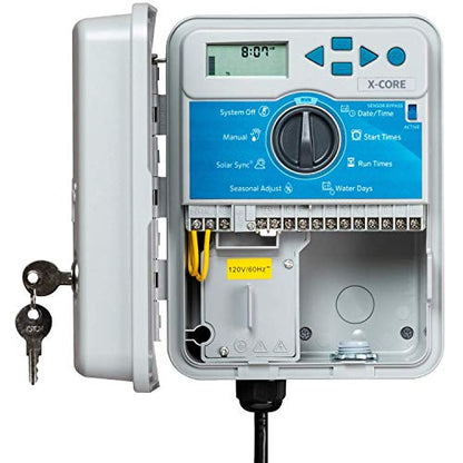 Hunter X-Core 8 Zone Sprinkler Timer, Indoor/Outdoor Sprinkler Controller