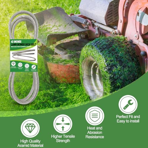 GX20072 42 inch Deck Belt for John Deere D100 D105 D110 D120 D125 - size: 104" X ½