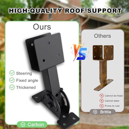 2x4 Heavy Duty Roof Riser Brackets Kit 2 Pcs - size: 2x4-2