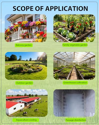 360° Adjustable Drip Irrigation Sprinkler Kit – Garden Watering System - size: 65 FT