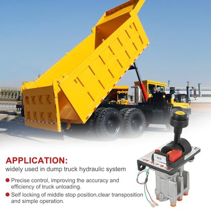 Hydraulic Flow Control Valves with PTO Switch For Dump Truck - size: Valve + 10m Air Tube