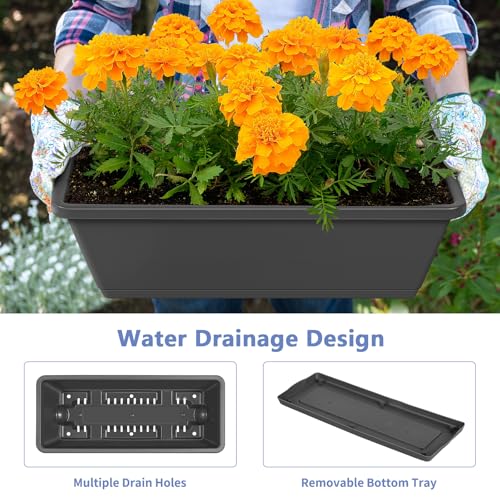 Vertical Raised Garden Bed for Gardening 6 Garden Planter Boxes with Legs - color: Gray