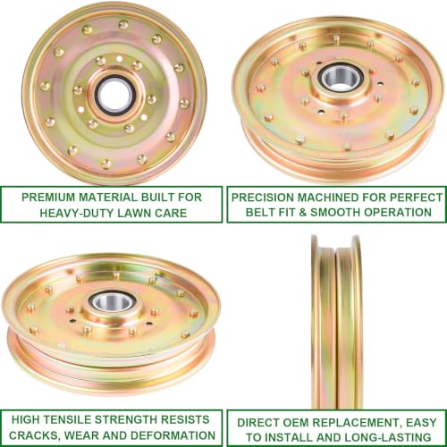 Idler Pulley (TCA22651) Fits John Deere Z TrakZ Z930R Z920M Z930M Z945M Z925M 960A 950A 930A 920A 970A - color: TCA22651
