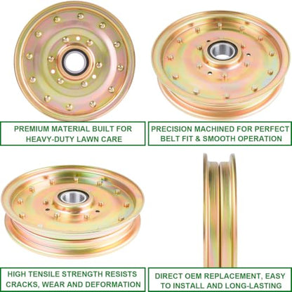 Idler Pulley (TCA22651) Fits John Deere Z TrakZ Z930R Z920M Z930M Z945M Z925M 960A 950A 930A 920A 970A - color: TCA22651