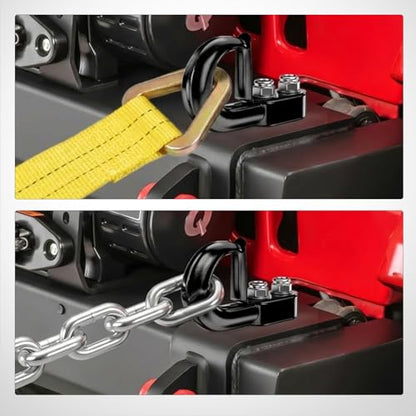 Nilight 2Pcs Bolt-On Tow Hooks with Spring Clip 10,000LBS 2Pcs Black Forged Recovery Tow Hooks Compatible with Jeep Ford Dodge Chevy GMC Toyota Pickup Truck - color: Bolt-On Tow Hooks