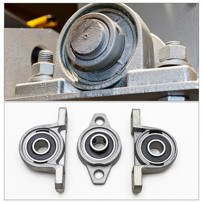 uxcell 4pcs KFL08 Pillow Block Bearing 8mm Bore Bearing Units Zinc Alloy Flange Mounted Bearing Housing, P6(ABEC3) - size: KFL08
