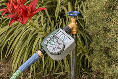 Orbit 61014 Automatic Garden Box Irrigation System - Complete 64 Sq Ft Coverage Kit with Digital Hose Timer & Quick-Connects - style: Traditional Timer