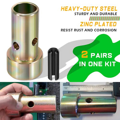 2 Pairs of Cat 2 Quick Hitch Adapter Bushings Set Fit for Category II 3-Point Tractor