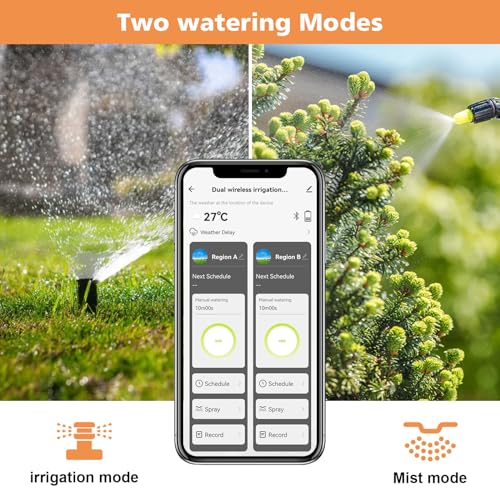 Smart WiFi Water Timer for Garden Hose, 2 Zone Sprinkler Timer - style: 2 Outlets