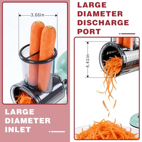 Slicer Shredder Attachment for KitchenAid Stand Mixers, 5 Removable Blades