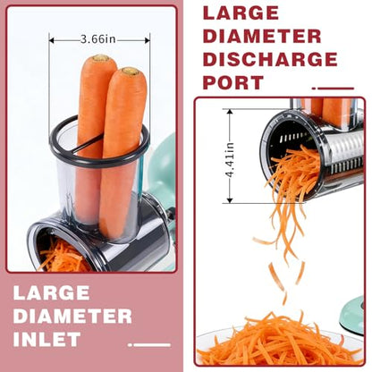 Slicer Shredder Attachment for KitchenAid Stand Mixers, 5 Removable Blades