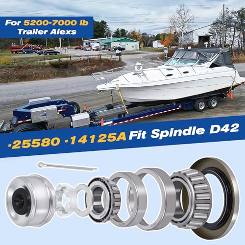 25580 14125A Boat Axles Trailer Bearing Kit for 5200-7000 lb, 4 Sets