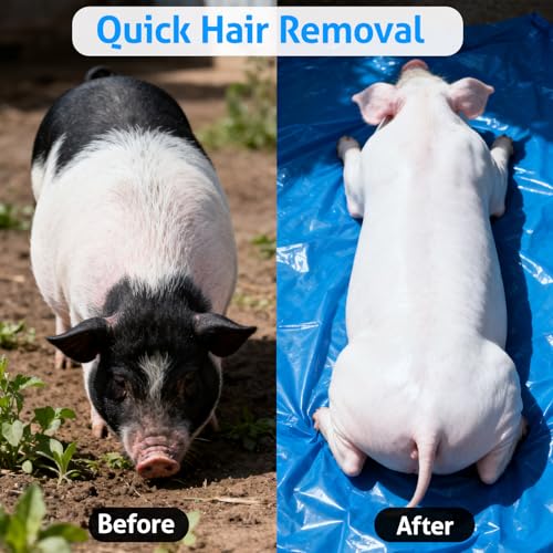 Stainless Steel Pig Hair Removal Tool - Electric Scraper for Livestock