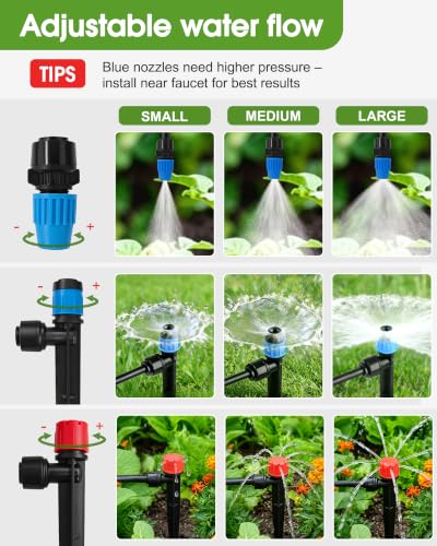 240FT Drip Irrigation System Kit, Quick-Connect Garden Watering System - size: 240FT