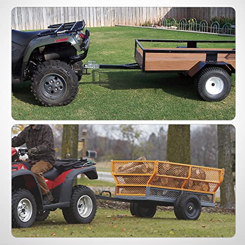 Nilight ATV UTV Trailer Hitch 3-in-1 Fits 1-1/4" Receiver with 2 inch Ball - color: 1.25" Hitch Receiver with 2" Ball