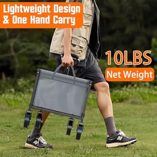 Yozoia Wagons Carts Foldable,Utility Beach Grocery Wagon with Wheels,Grey - color: Gray, size: 100L