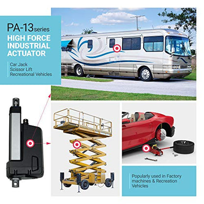 Progressive Automations 12V High Force 3000 lbs Linear Actuator - 10 inches - size: 10", style: 3000 lbs