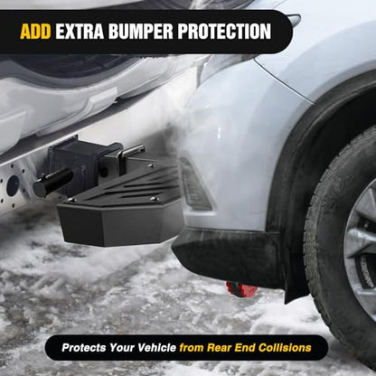 Nilight Hitch Step 2" Receiver Universal with Anti-Theft D-Ring Shackle - color: Hitch Step w/D-Ring Shackle