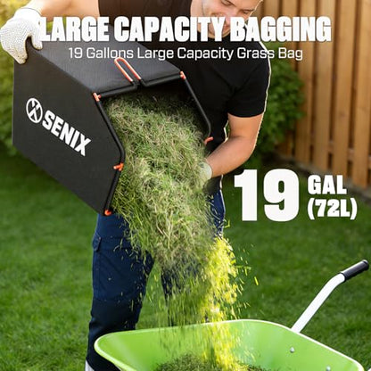 SENIX 201cc 22" 3-in-1 Variable Speed Self Propelled Gas Lawn Mower