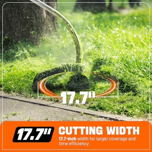 SENIX Gas String Trimmer, 17'' Weed Wacker 26.5 cc 4-Cycle Edger Lawn Tool - style: 26.5 cc - Curved Shaft