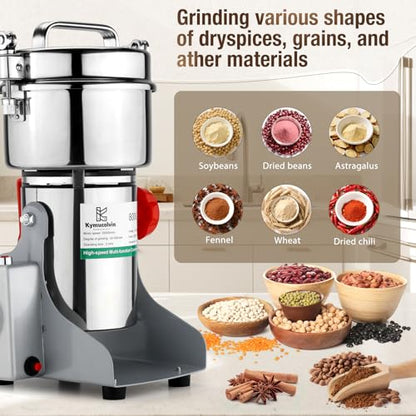 Electric Grain Mill Grinder-2500g 110V 3500W 270°swing(2500g) - size: 2500g