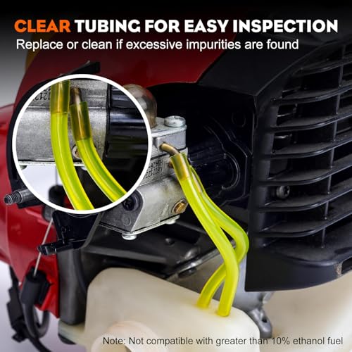 Hipa Gas Fuel Line Hose Tubing for Small Engine Weedeater 4 Size 4 ft. Each