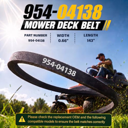 954-04138 Deck Belt 143" x 0.66" Replacement for Cub Cadet - size: 954-04138
