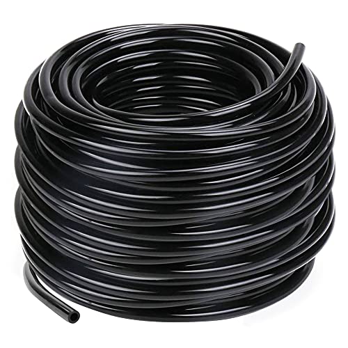 Hourleey Blank 100 FT Distribution Tubing Irrigation Drip Hose, 1/4 Inch Drip Line - size: 100 FT