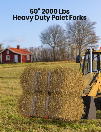 Tractor Bucket Pallet Forks Attachment for Tractor & Farm Work