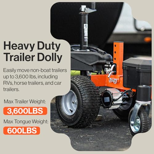 SuperHandy Electric Trailer Dolly, 3600 lb, Motorized Trailer Mover, 24V