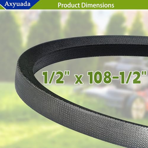 954-05022A 754-05022A Mower Deck V-Belt 1/2" x 108 1/2", for MTD Enduro Series LT46, LT46 KH, LX46, LX46 KW，Cub Cadet 954-05022, 754-05022, T2800 T3100 - size: 954-05022A (1/2" X 108")