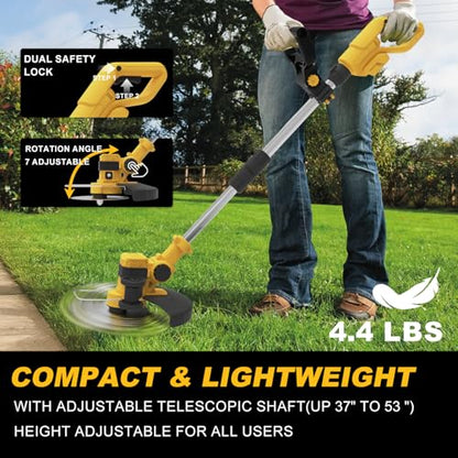 Cordless Weed Wacker for DeWalt 20V Max Battery (Tool Only)