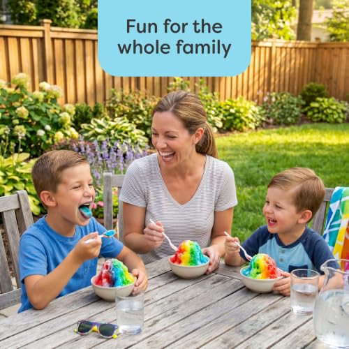Nostalgia Snow Cone Shaved Ice Machine - Makes 20 Icy Treats - Includes 1 Reusable Plastic Cup - Retro Red - color: Red, style: Single Serve