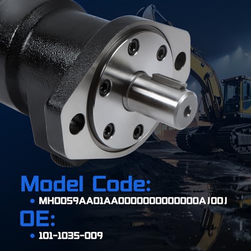 101-1035-009 Hydraulic Motor Replacement for Eaton Char-Lynn H Series, 5.9 cu in/rev Displacement 585 RPM 1800 PSI 15 GPM Low Speed High Torque Gerotor Motor