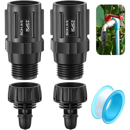 2 Set 25 PSI Drip Irrigation Pressure Regulator Kit