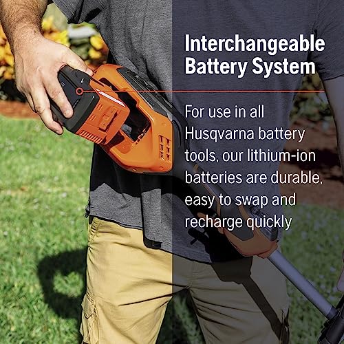 Husqvarna WeedEater 320iL Cordless String Trimmer Tool Only, 16-Inch Straight Shaft Electric Weed Eater with Rapid Replace Trimmer Head for Seamless String Reloading (Tool Only)
