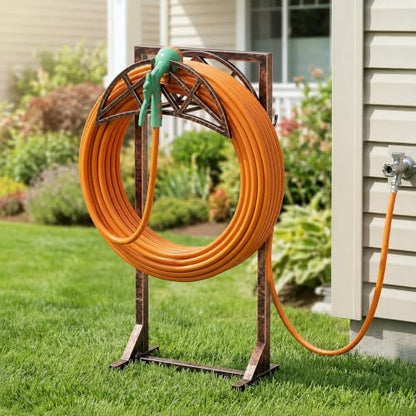 Garden Hose Holder Stand, Water Hose Reel Storage Rack