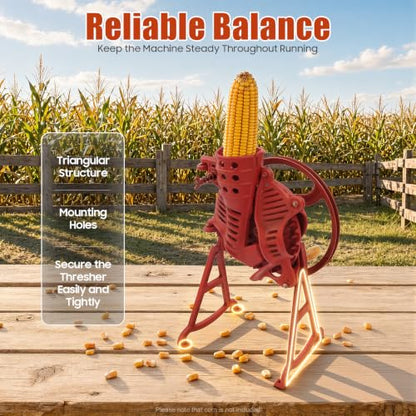 Manual Corn Thresher Sheller Hand Crank Maize Peeler Remover Tool (Style B) - size: Style B