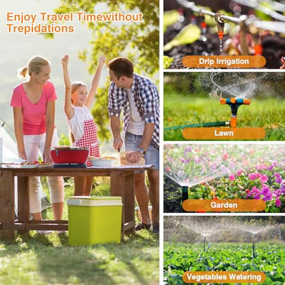WiFi Sprinkler Timer 2 Zone, Smart Water Timer for Garden Hose Irrigation - style: 2 Outlet- 2pcs