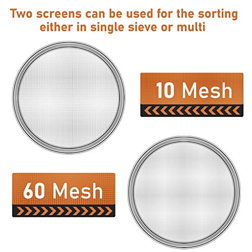 Sidasu Automatic Sieve Shaker Machine,Vibrating Sifter with 10&60 Screens - size: Sifter Machine(10+60 mesh)